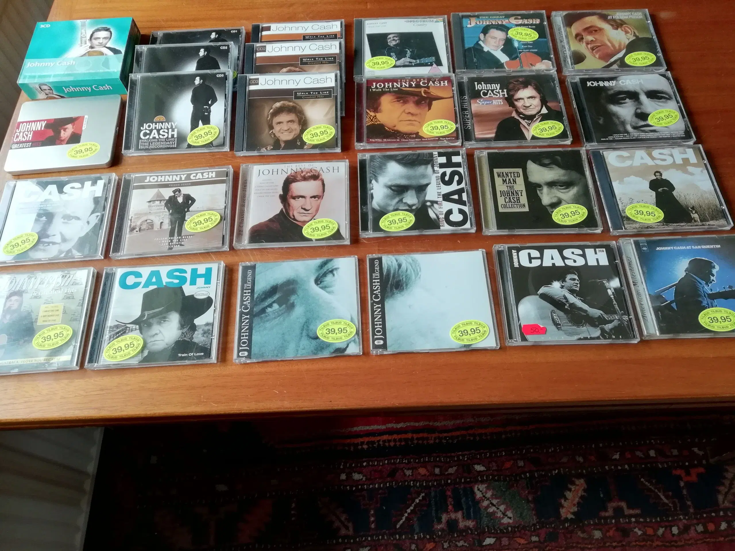 Kæmpe samling 29 stk CD Johnny Cash Gaveide?