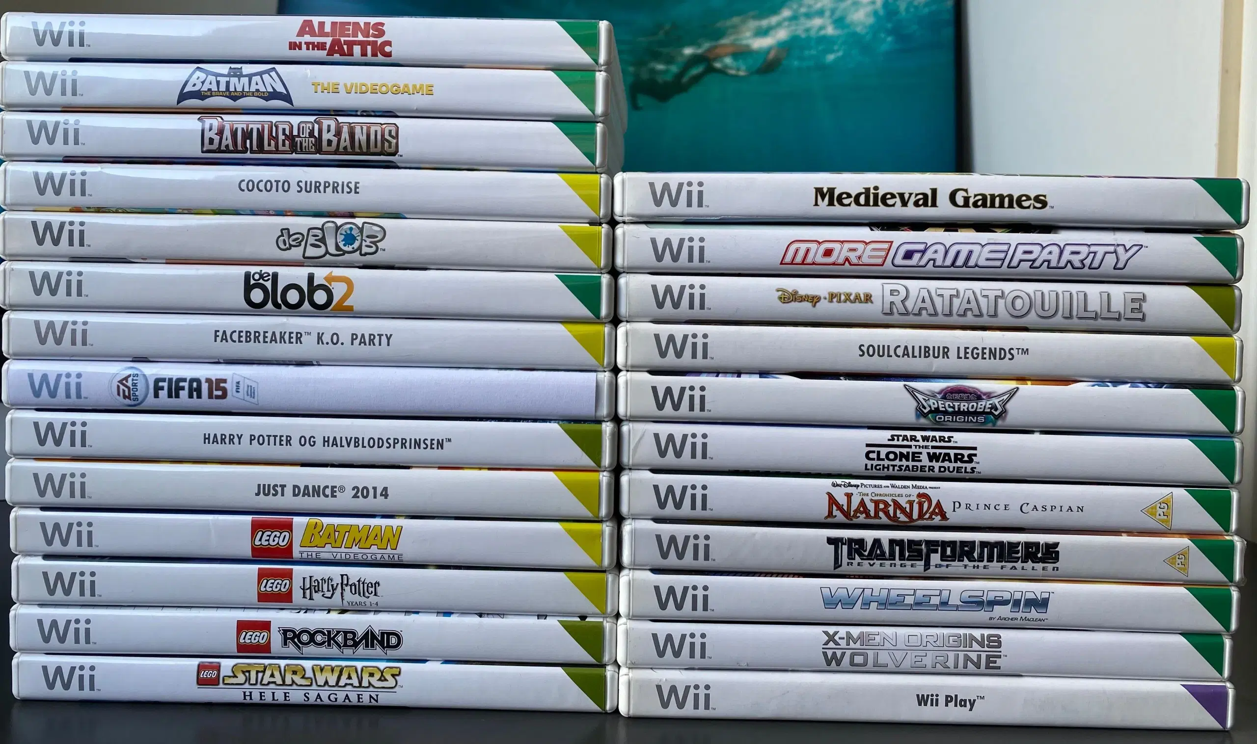 Mange forskellige Wii spil