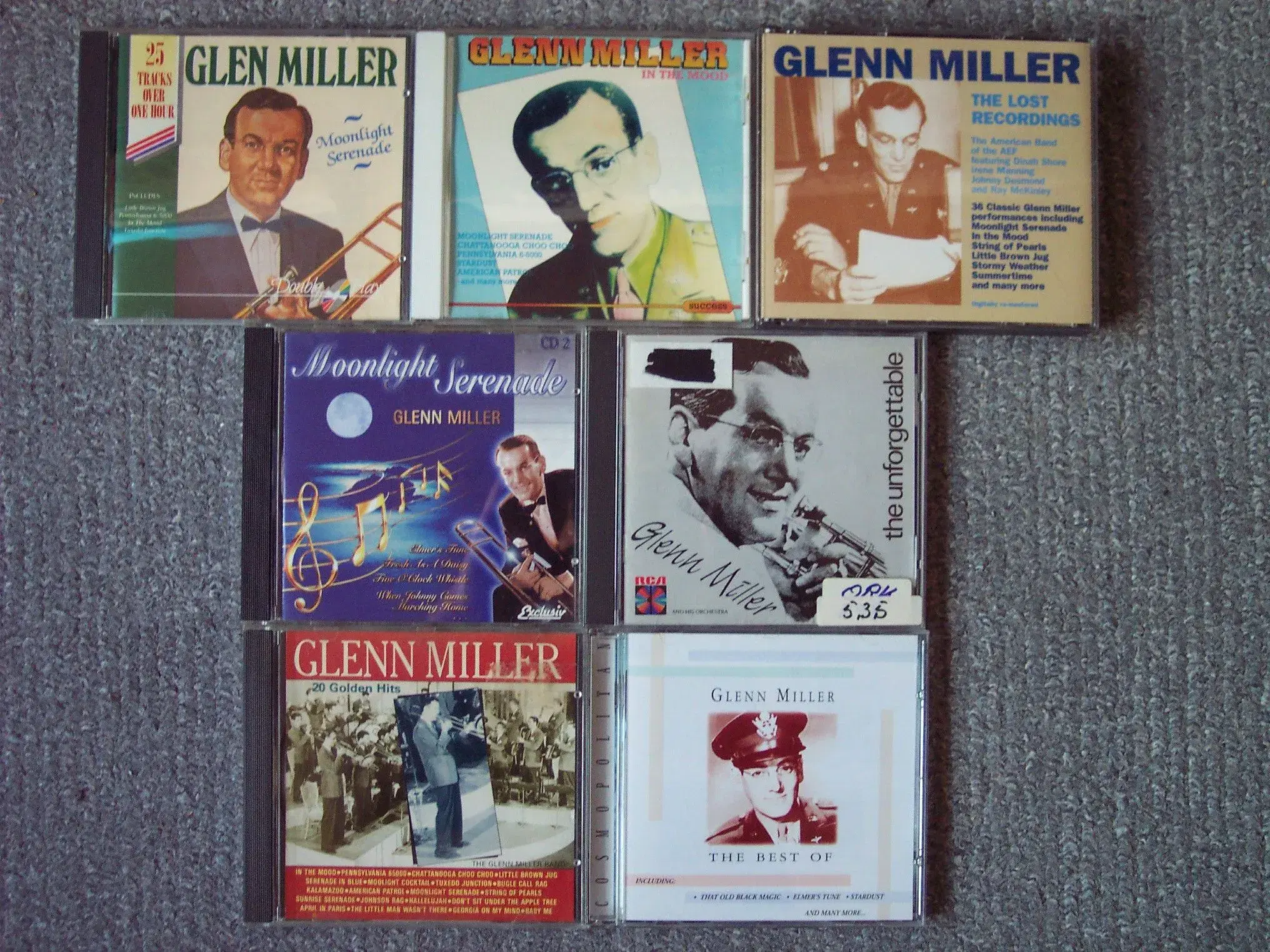 GLENN MILLER  CDer sælges stykvis