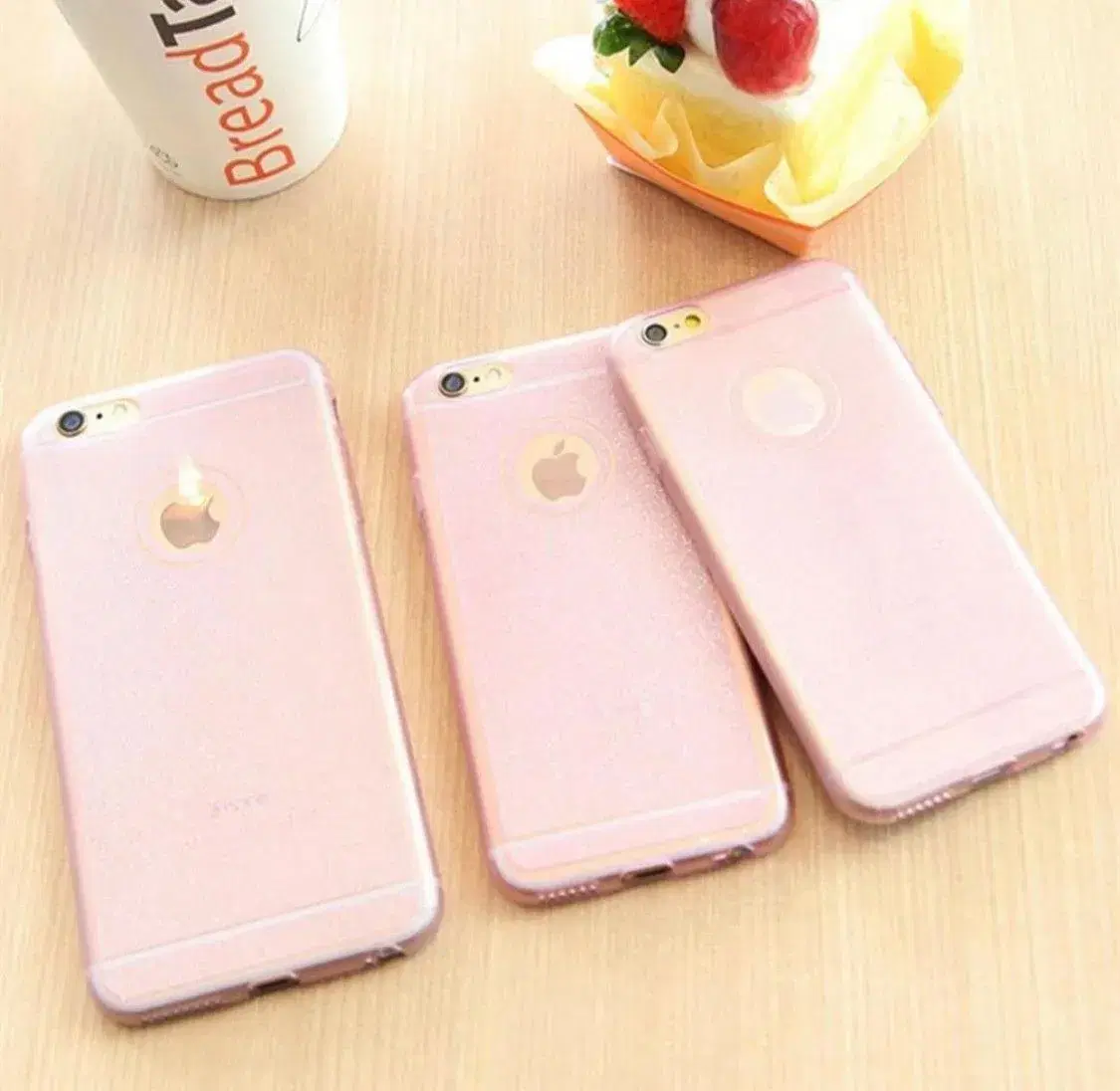 Rosa glimmer cover til iPhone 5 5s SE 6 6s 6+ 6s+