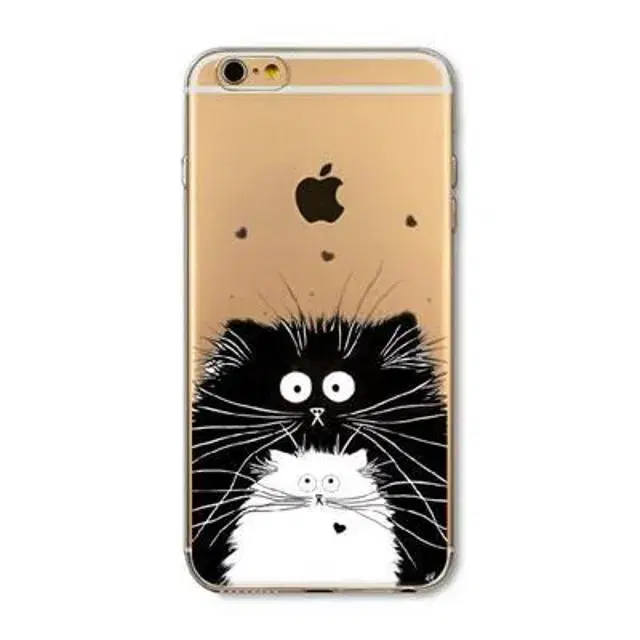 Silikone cover med kat alle iPhone