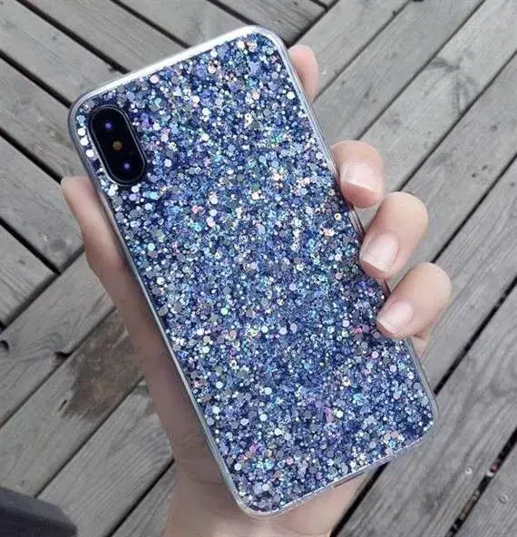 Glimmer silikone cover til iPhone X XS
