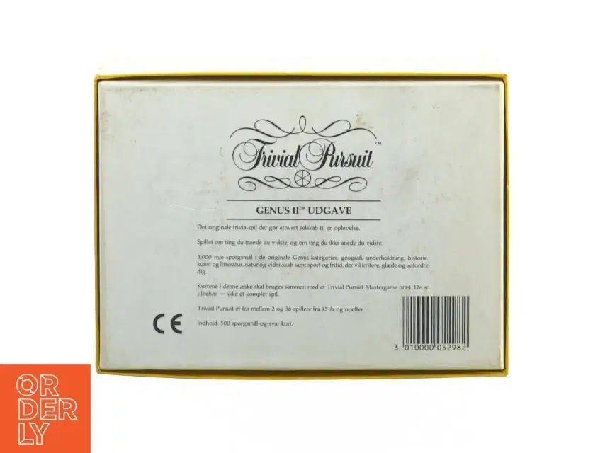 Trivial pursuit genus II udgave fra Playmix (str 20 x 14 cm)