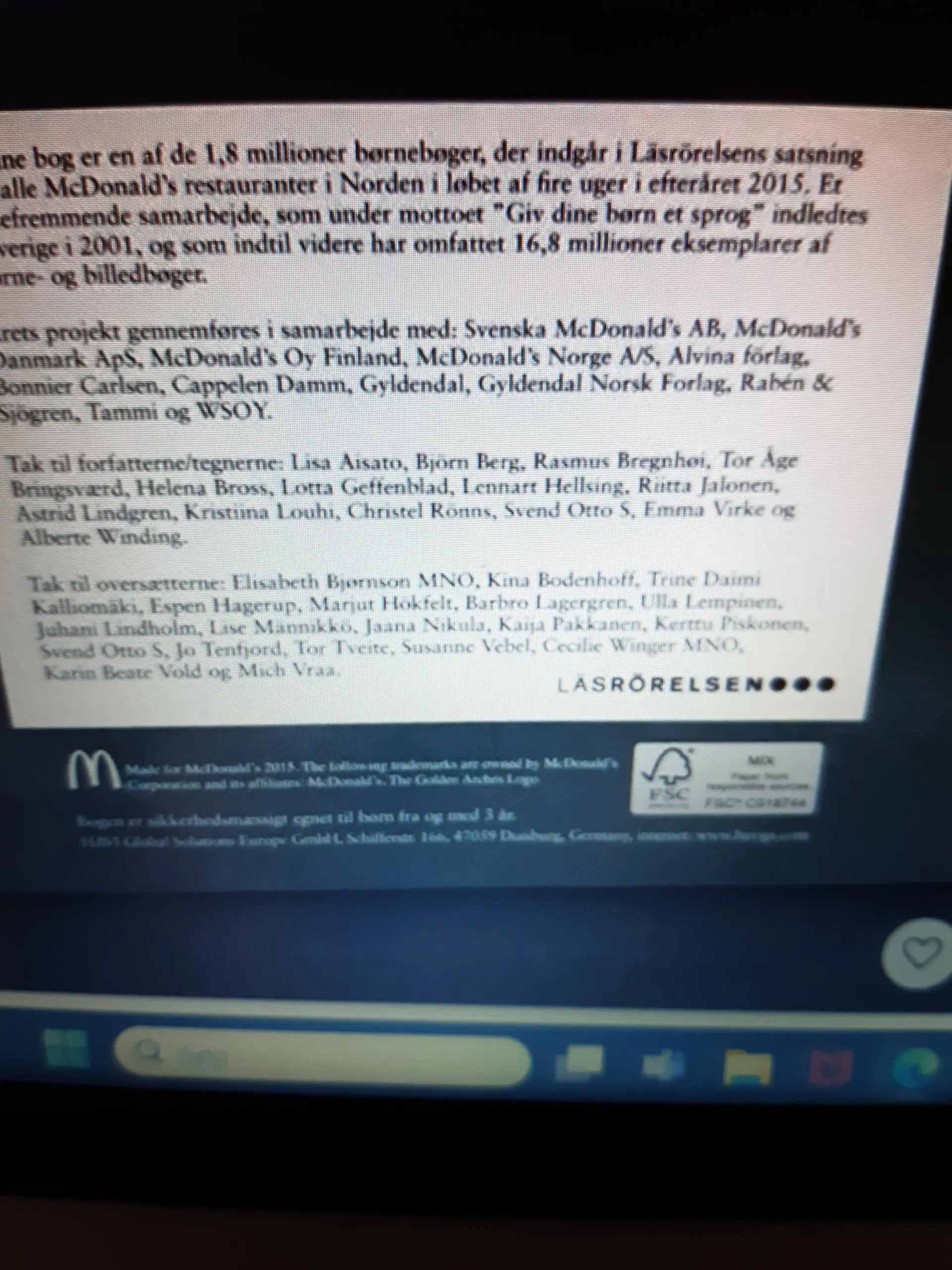 Mcdonalds bøger købes