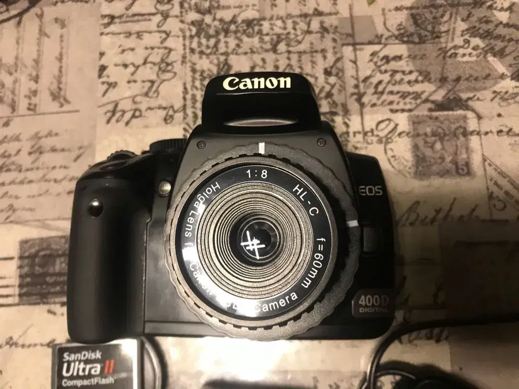 Canon 400D med tilbehør og 2 batteri