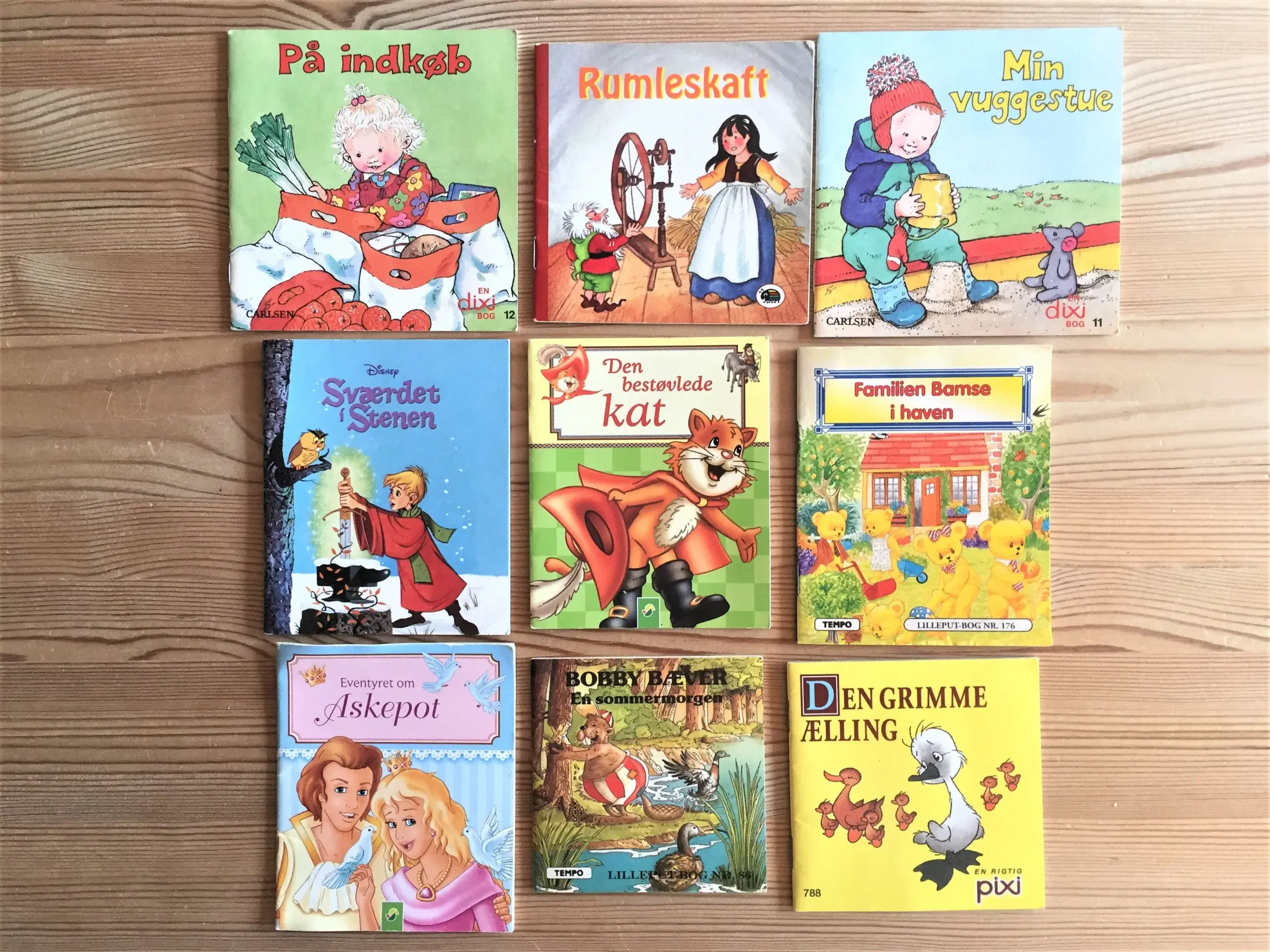 7 x 9 børnebøger Lilleput Disney mm
