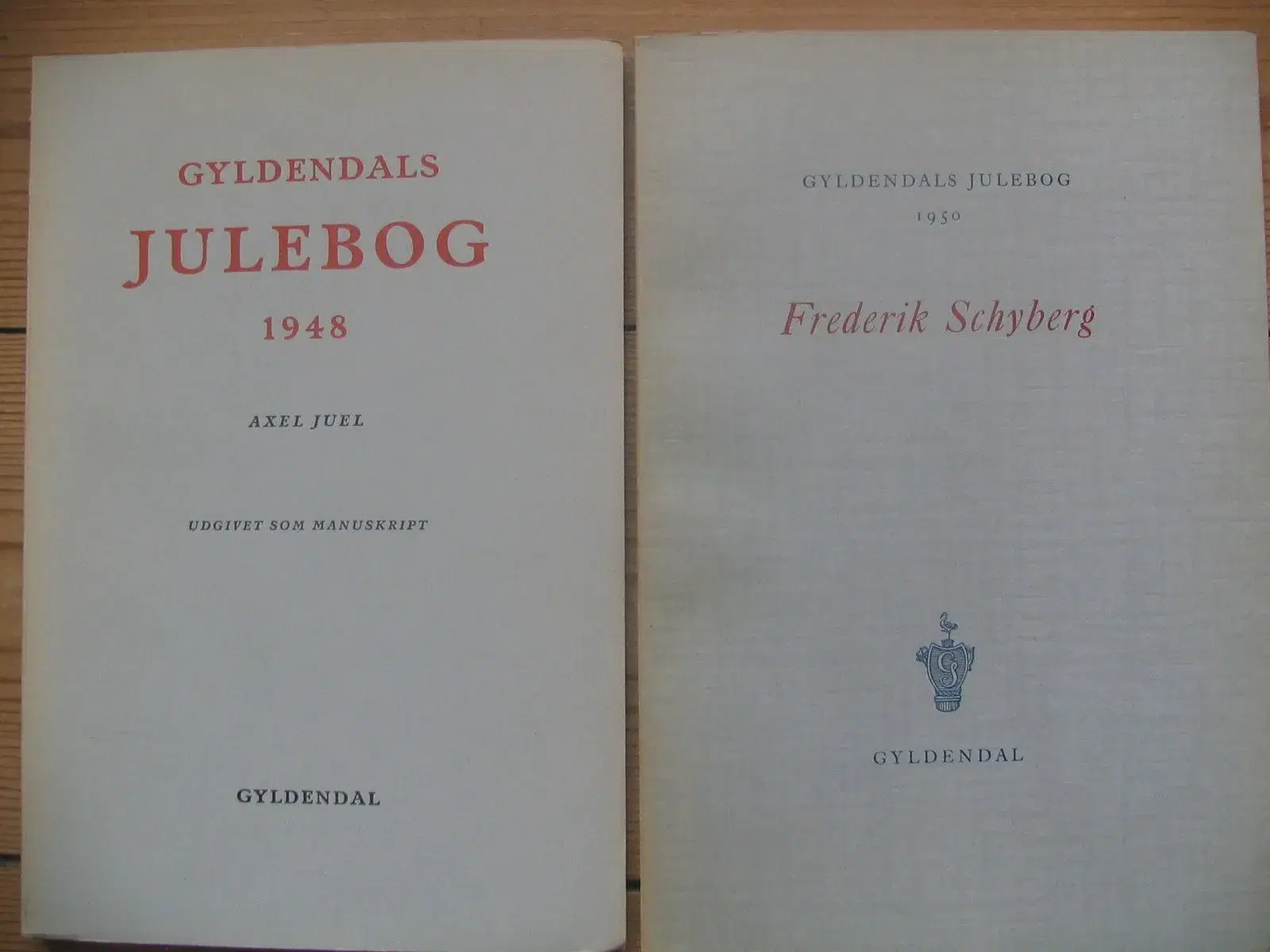 Gyldendals Julebog 6 stk 1937-1950