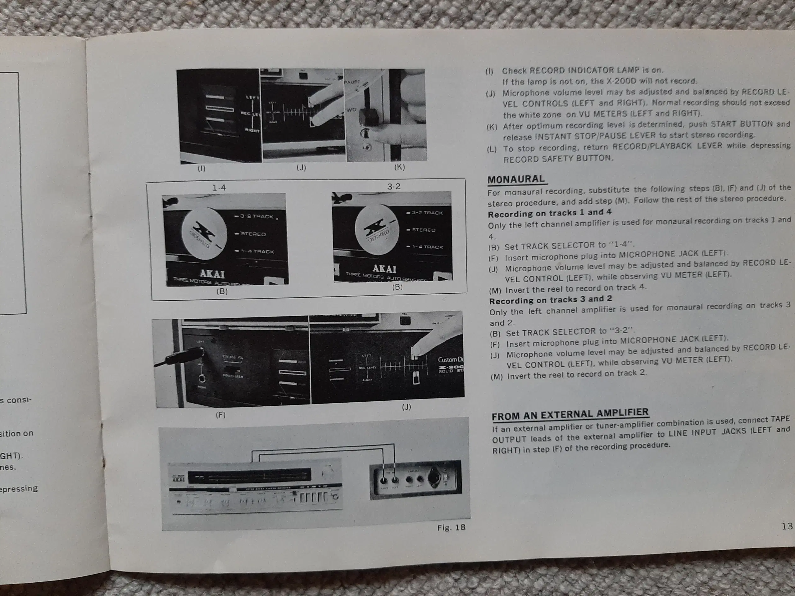 Manual til Akai X-200D