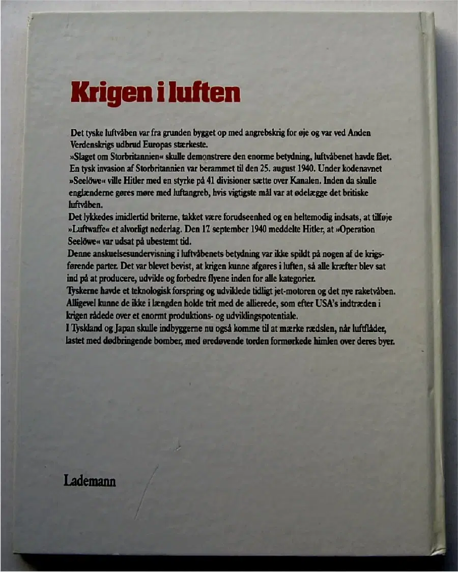 ANDEN VERDENSKRIG – Krigen i luften