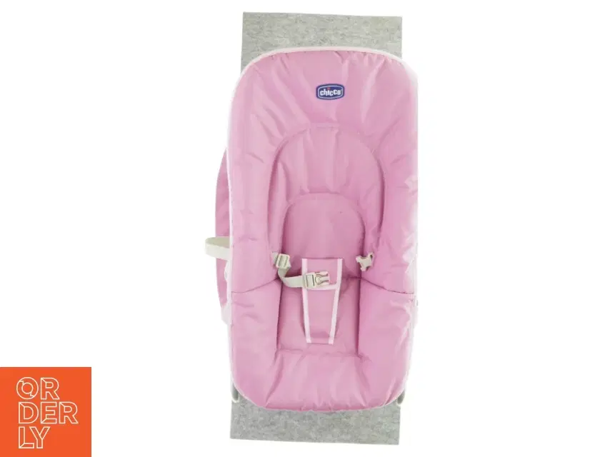 Lyserød babystol fra Chicco (str LB: 70x40cm)