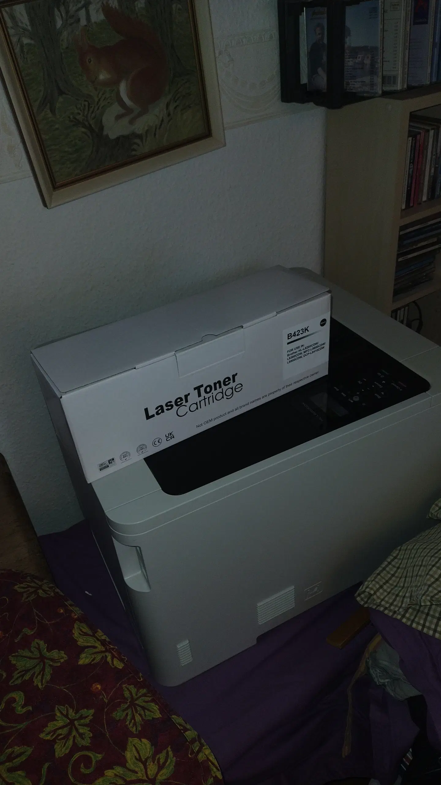 Lasertoner til brother b423k+c+m+y incl  printer