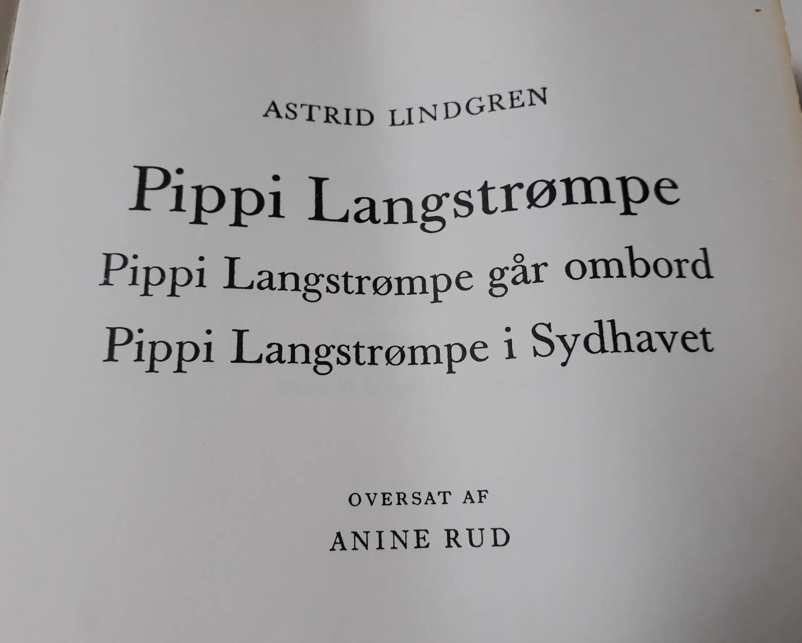 3 Pippi Langstrømpe Bøger