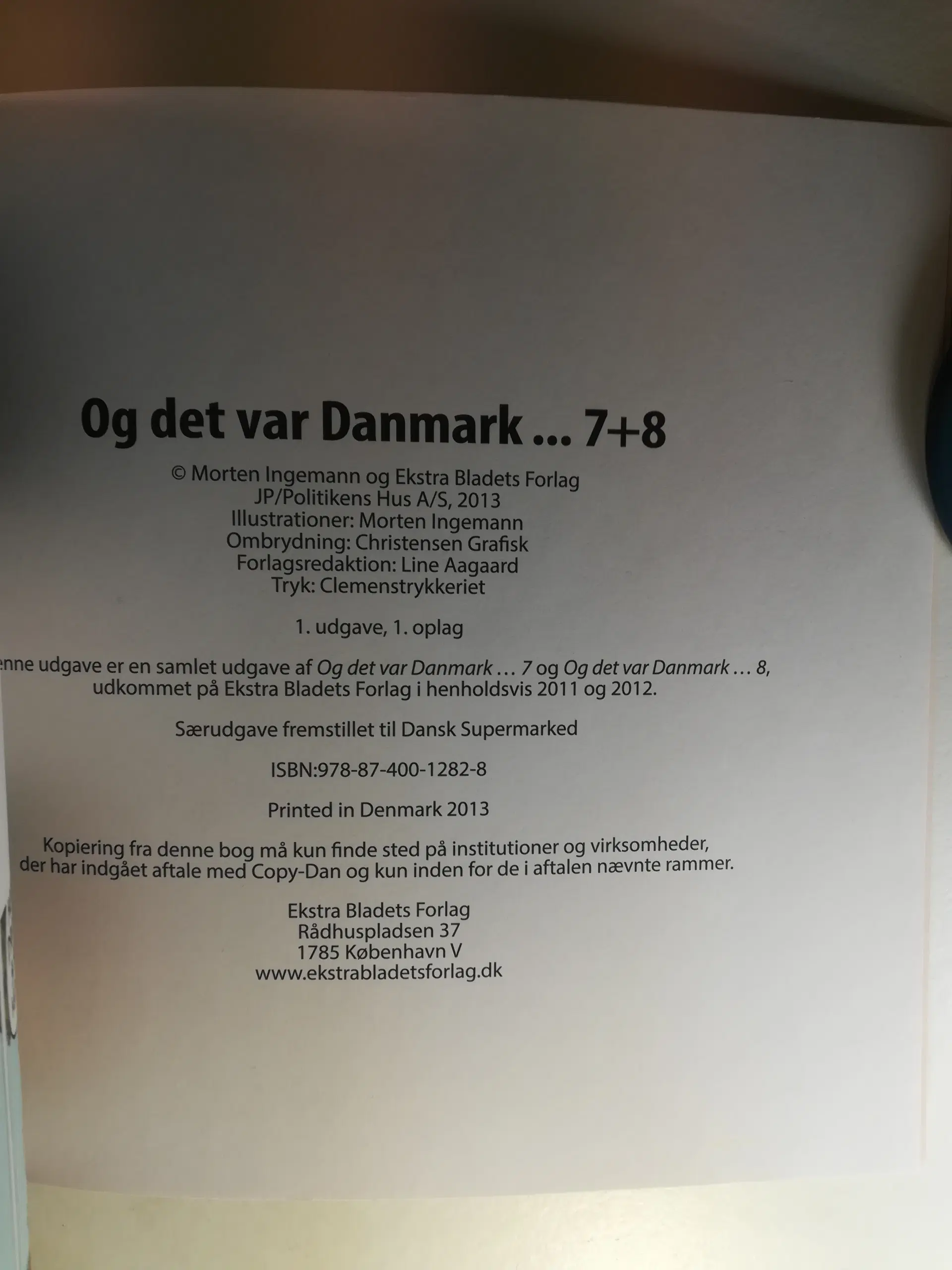 Og det var Danmark 7 + 8 De bedste striber