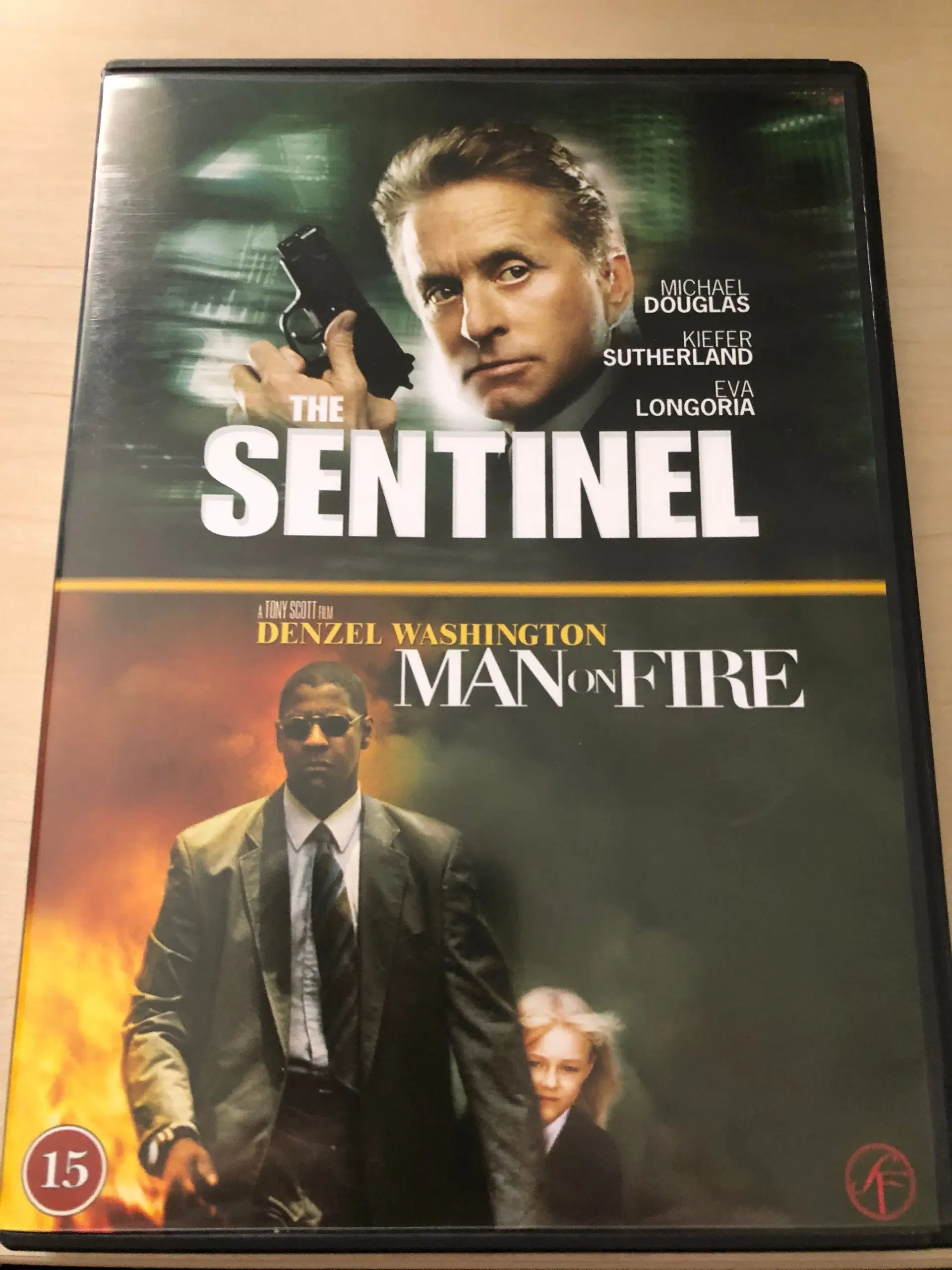 DVD med 2 film - The Sentinel og Man On Fire