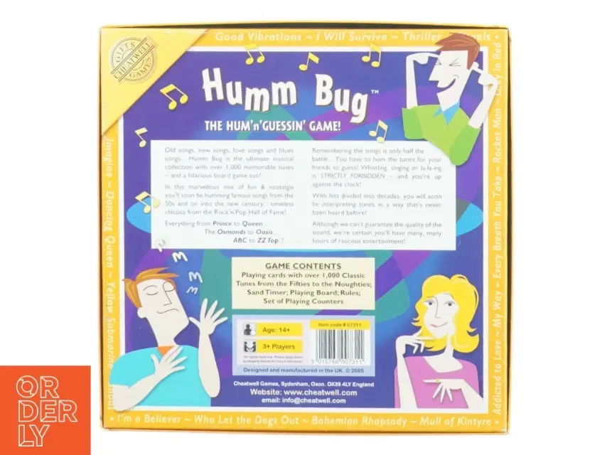 Humm bug fra Gifts Cheatwell Games (str 27 x 7 cm)