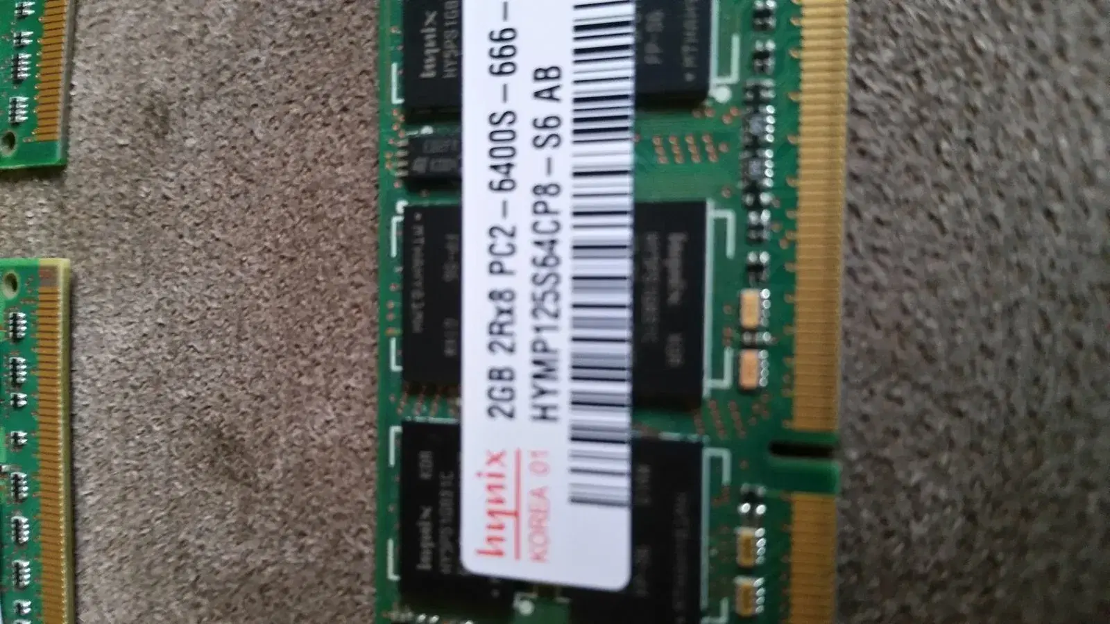 2GB + 2GB + 1GB DDR2 ram (bærbar)