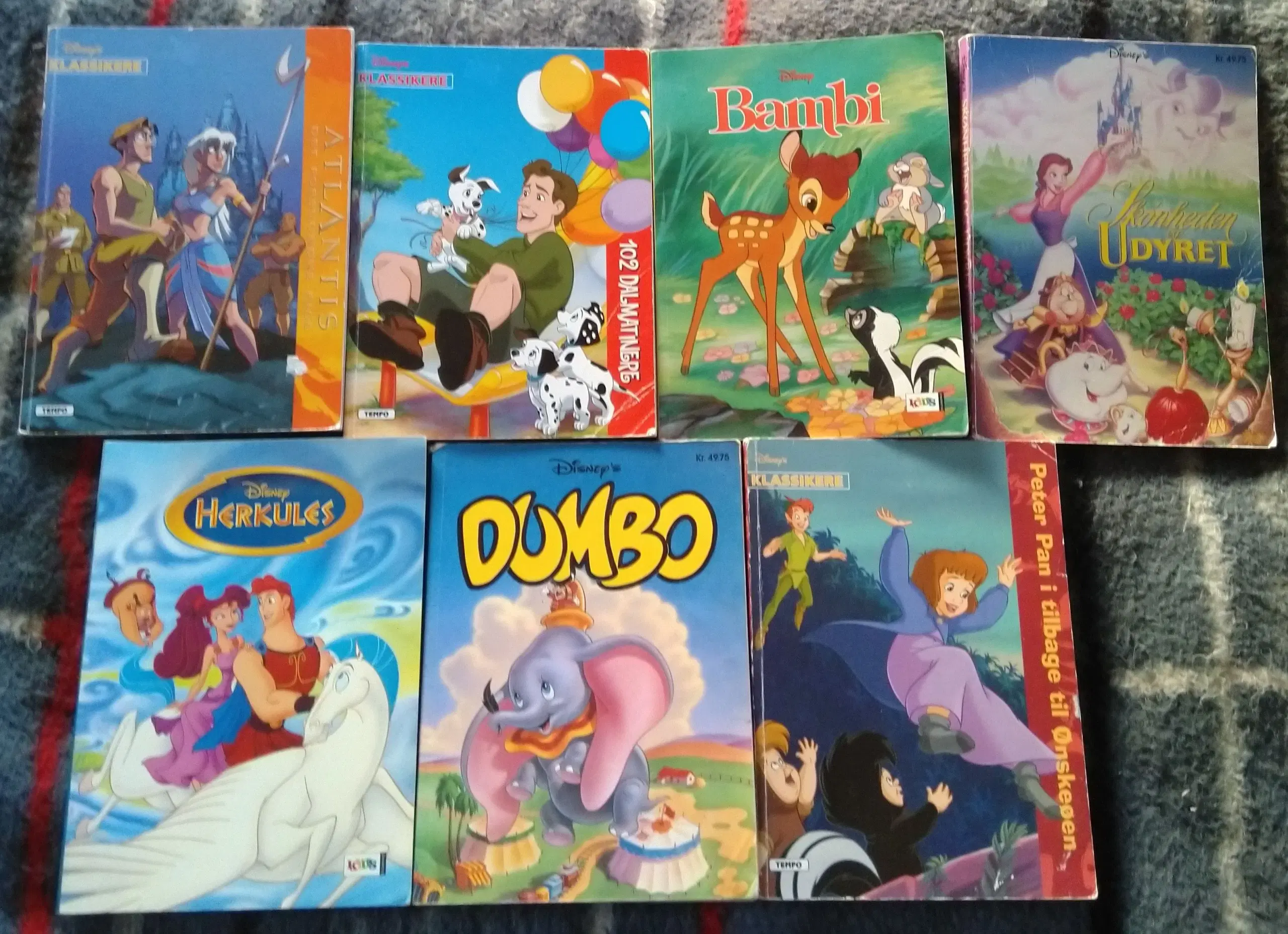 Forskellige Disney Klassikere Bøger