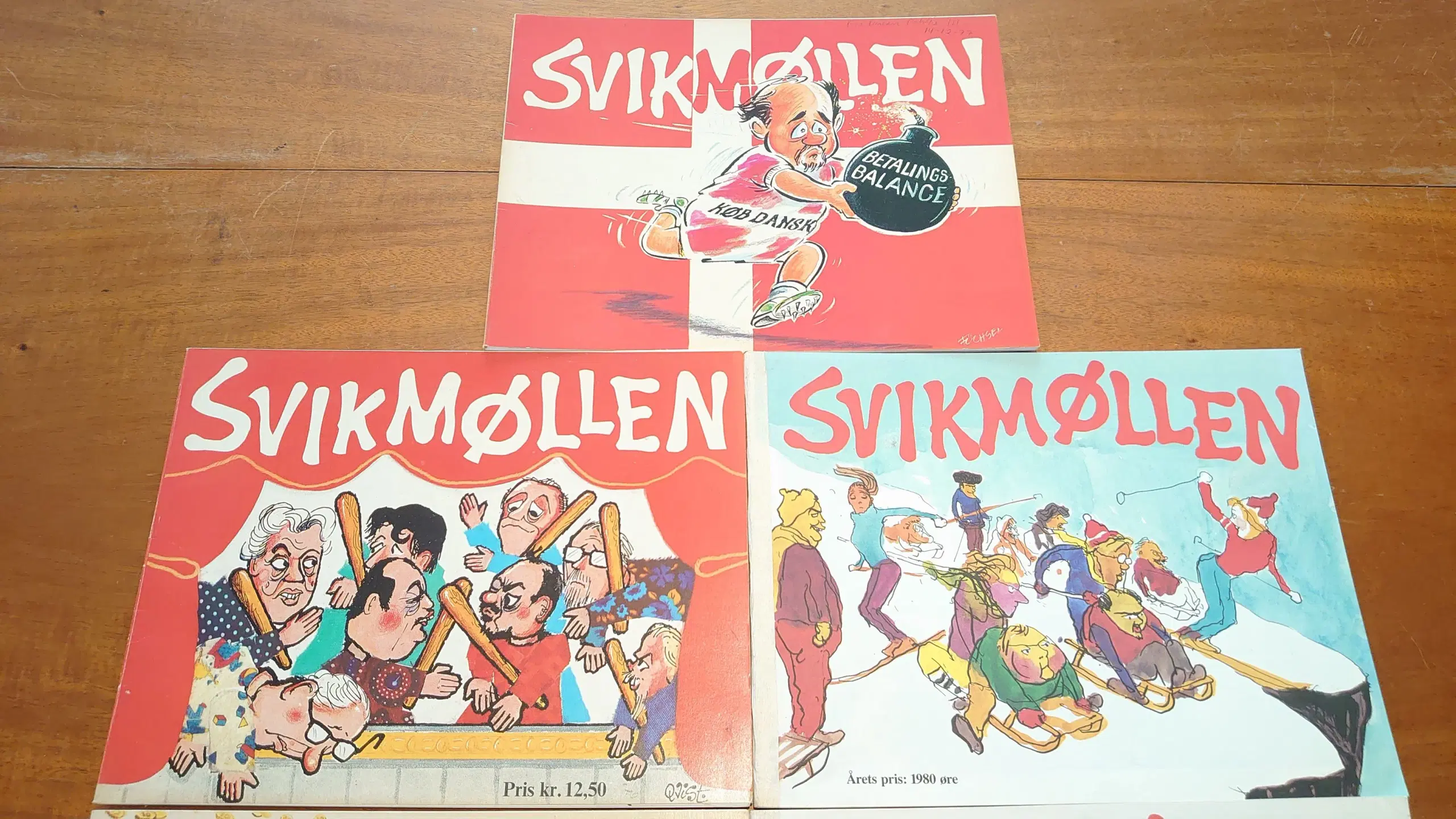 7 stk "Svikmøllen" fra 1974-1980