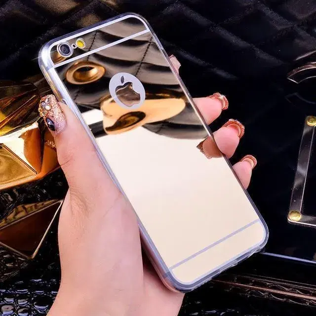 Guld spejl cover iPhone 5 5s SE 6 6s 7 8