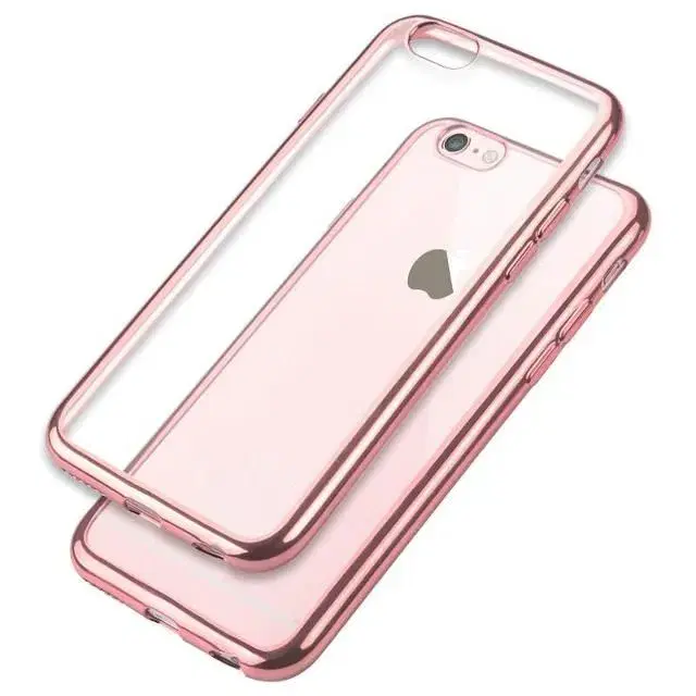 Rosaguld silikone cover til iPhone