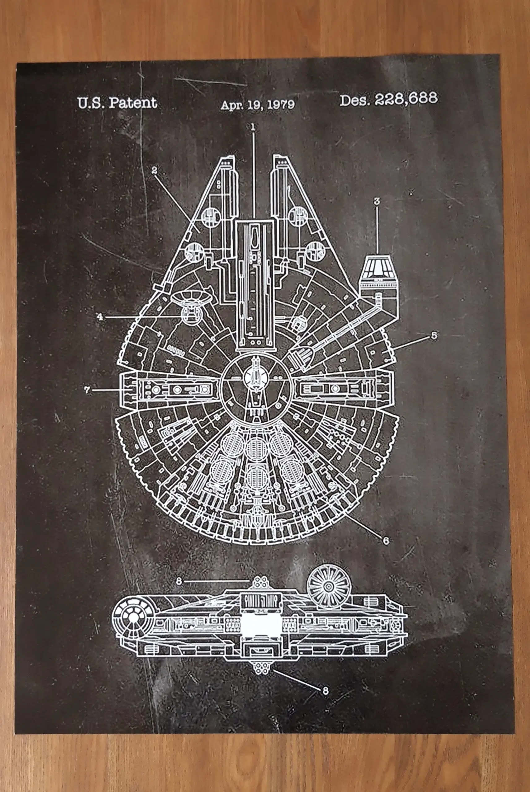 Star Wars Millennium Falcon plakat