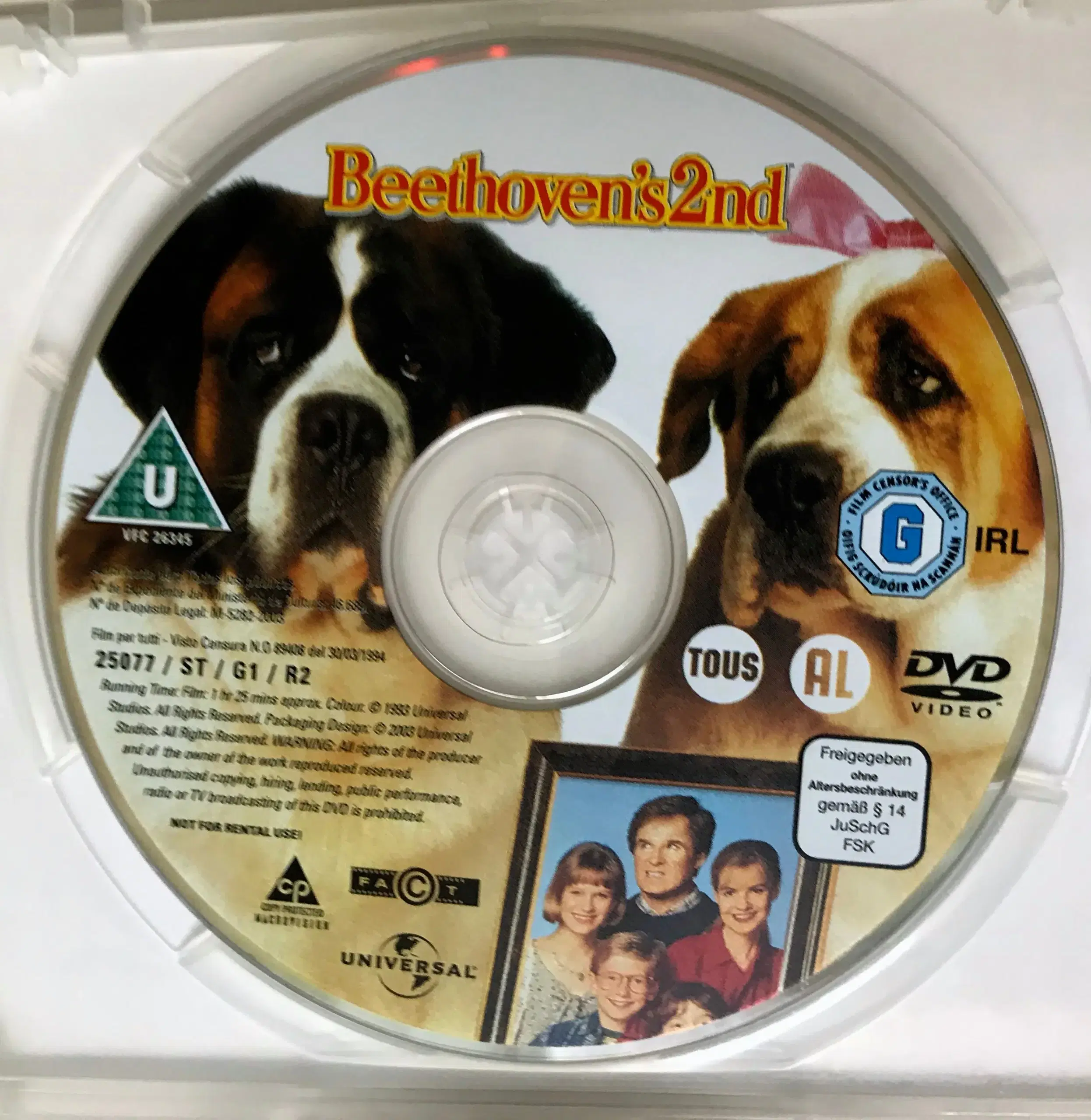 DVD: BEETHOVEN: HUNDE børnefilm! 2 dvd