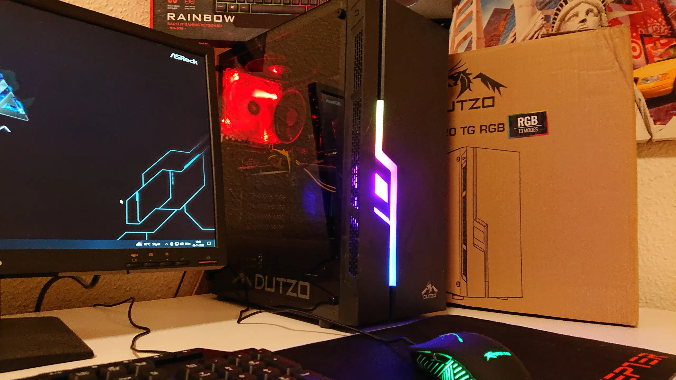 AsRock RGB Gamer Pc næsten Som Ny