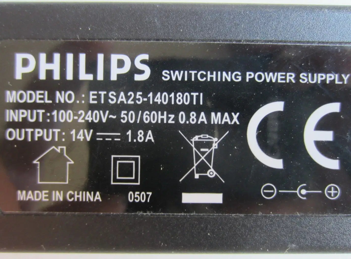 Netdel Philips Adapter 14V= 18A til Jacobsen II