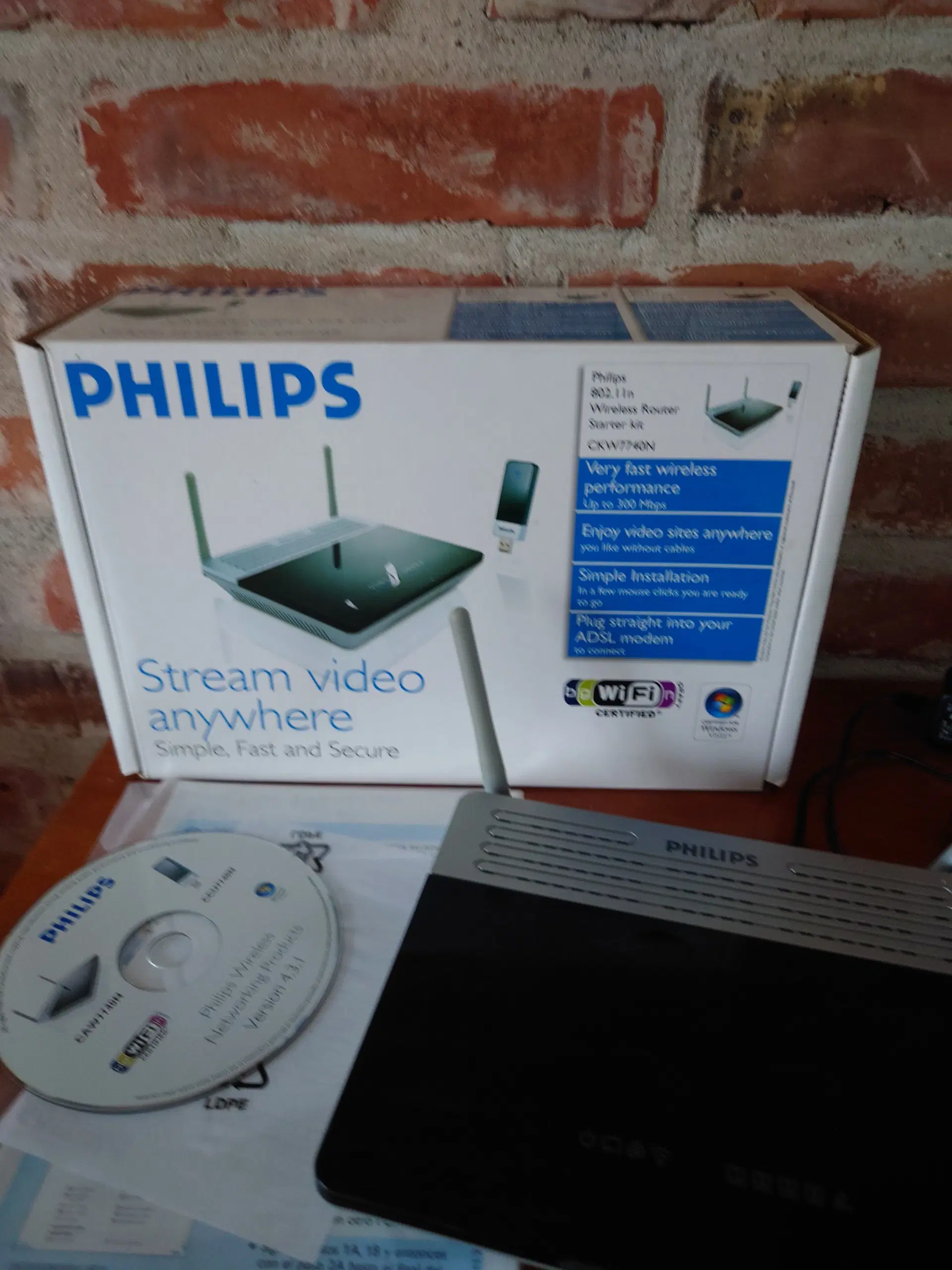 Wifi router Philips giver op til 300 Mbps