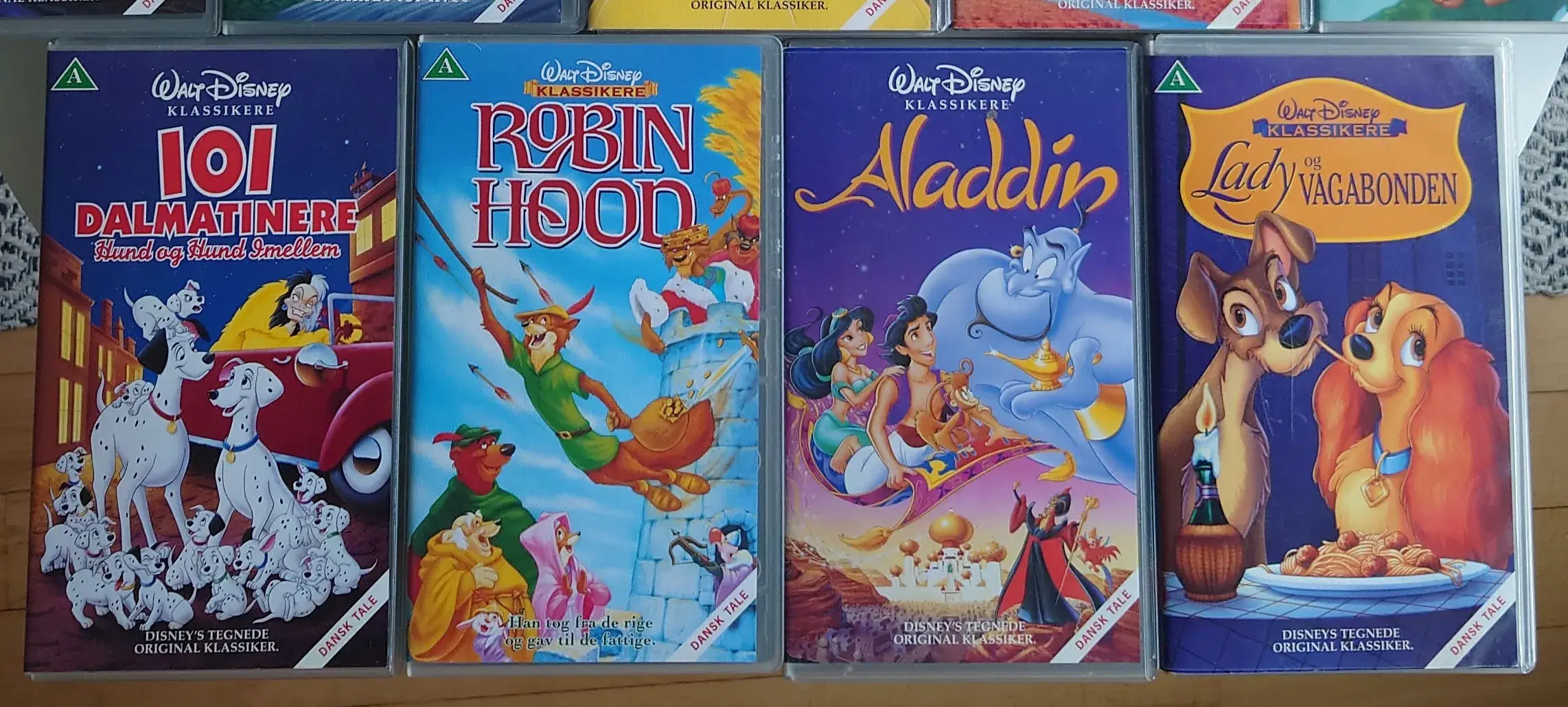 Disney VHS m danske stemmer + DK  INT klassikere