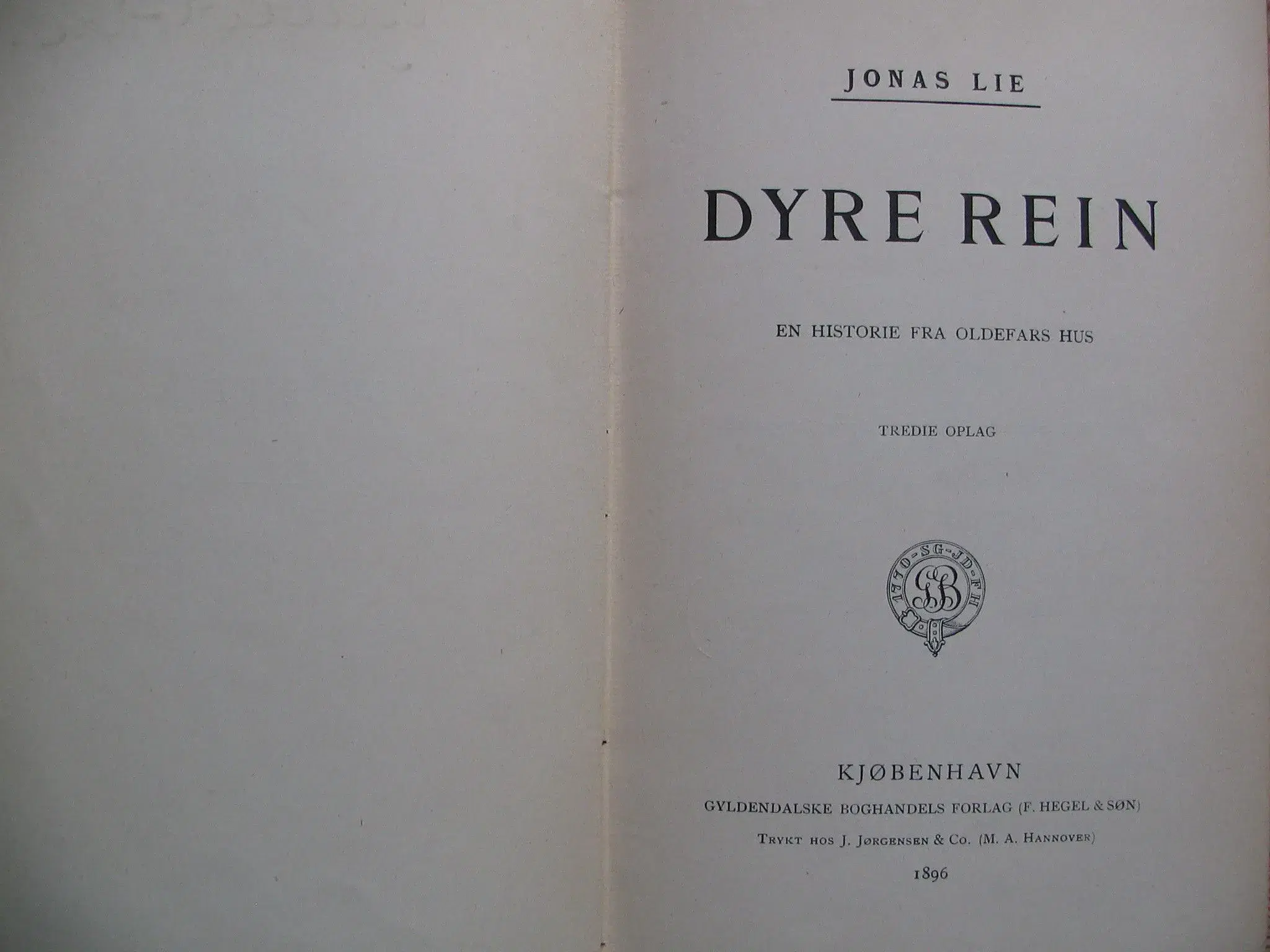 Jonas Lie Dyre Rein fra 1896