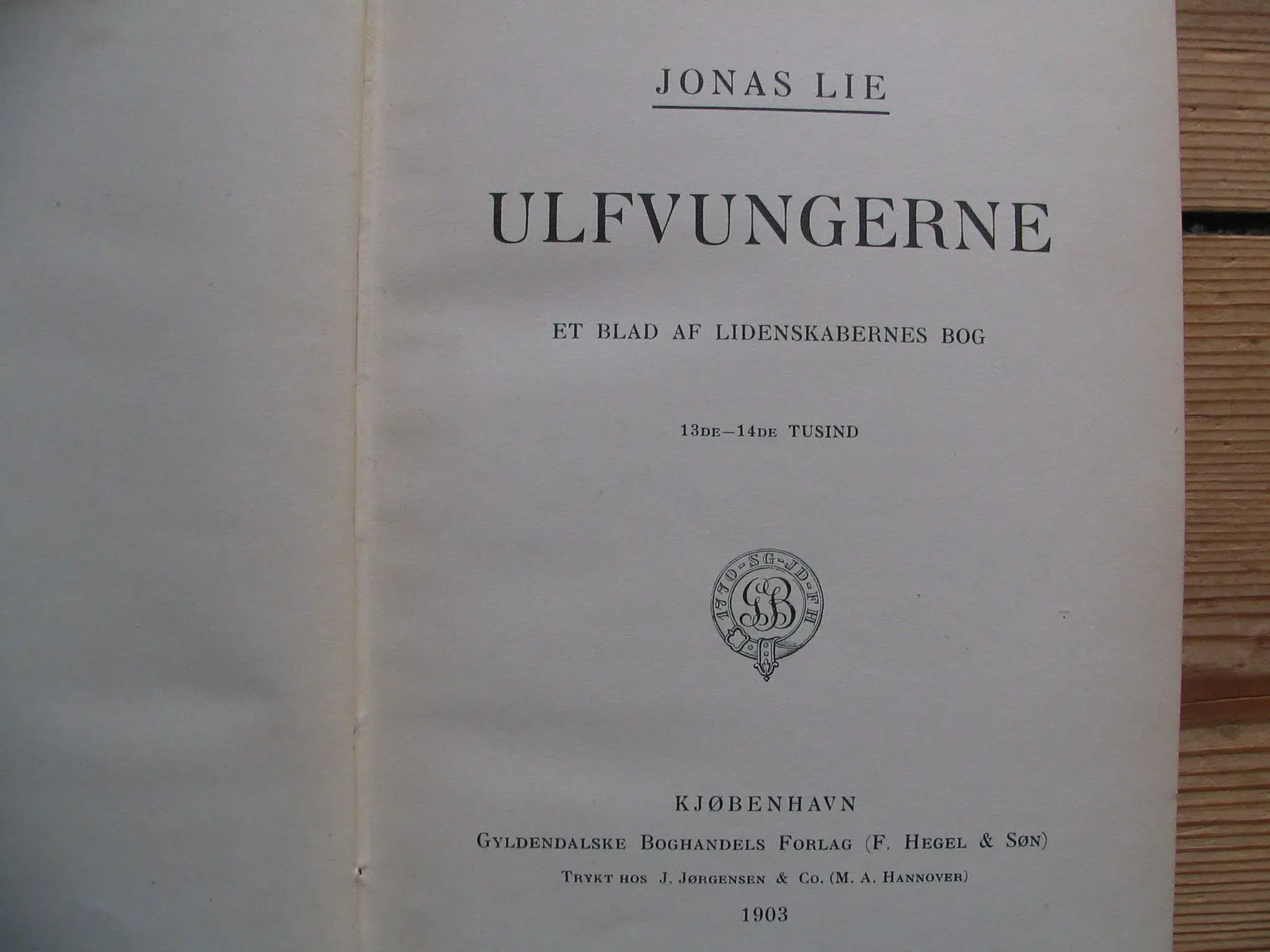 Jonas Lie Ulfungerne fra 1903