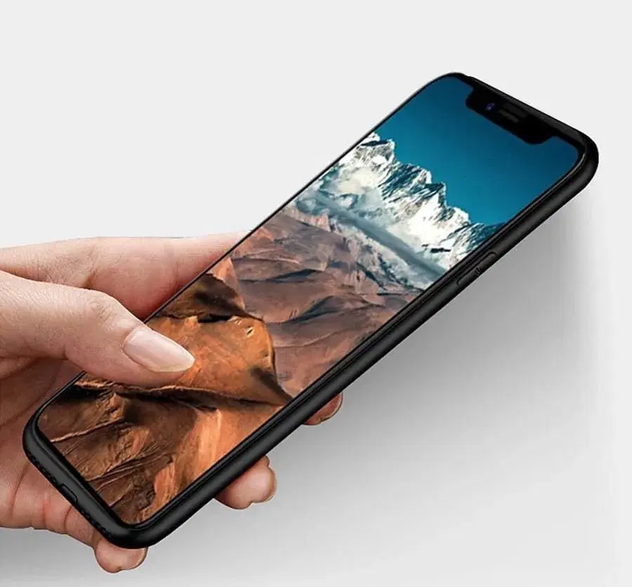 Sort silikone cover til iPhone X 10 XS