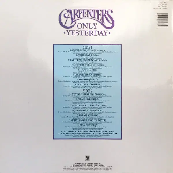 CARPENTERS - vinyl