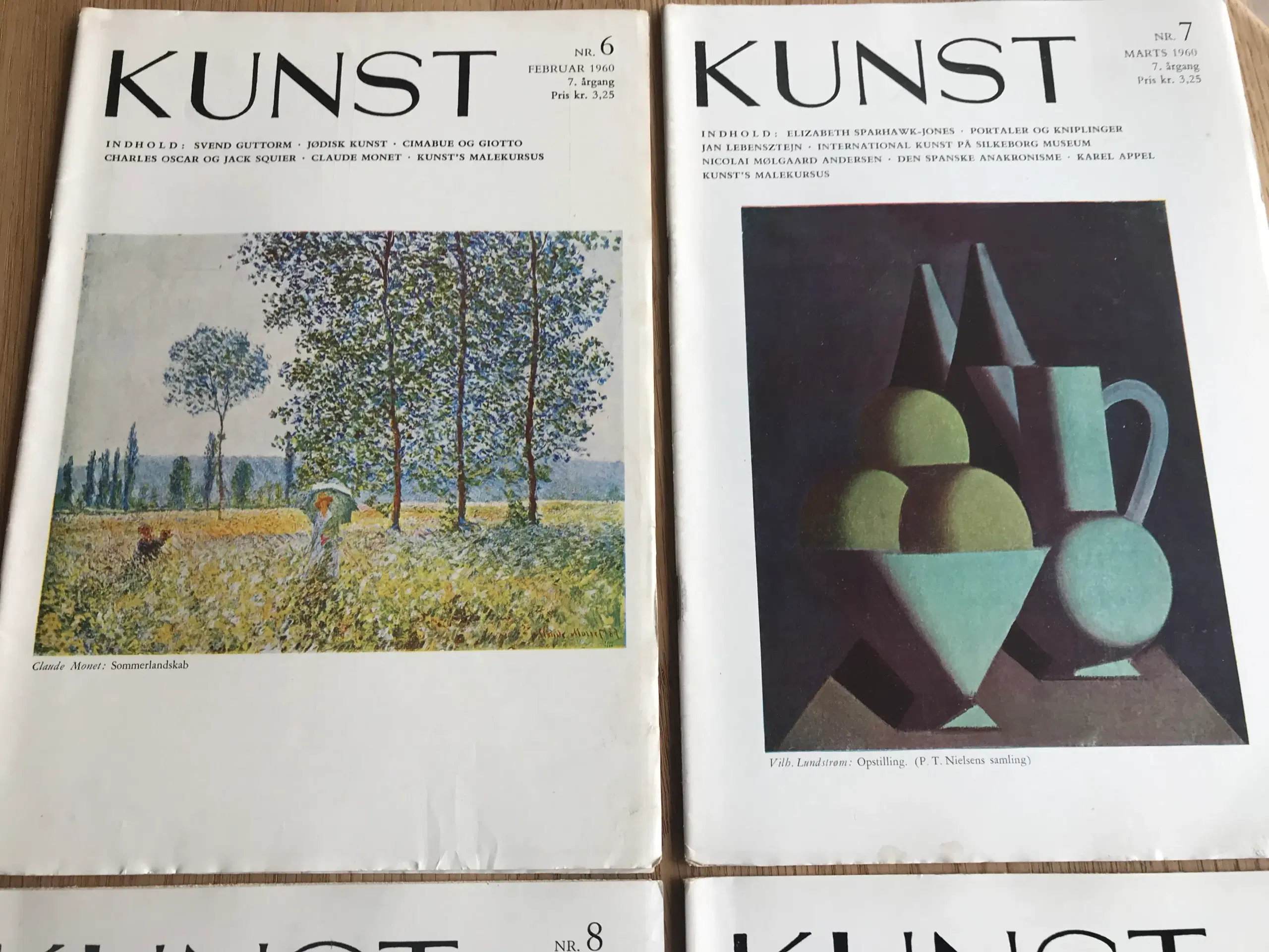 KUNST  -  7 årgang  -  1959/60   (4 numre)