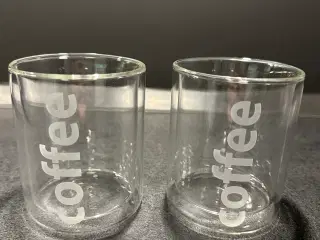 2 kaffekopper af glas fra ViVa Scandinavia