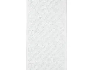 Selvklæbende stickers til konfirmation - 10x23 cm, hvid