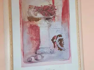 Plakat med flot træramme