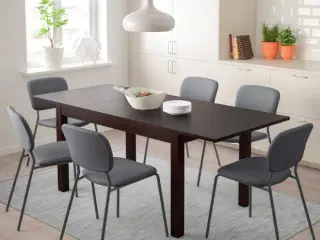 Spisebord med udtræk