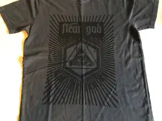Sort T-shirt med trekants-logo