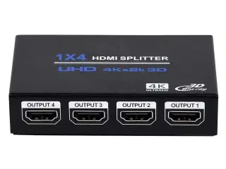 NÖRDIC Splitter 1 til 4 HDMI 4K30Hz 3D