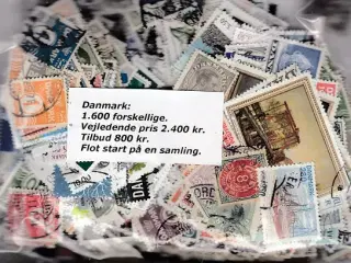 Danmark. 1.600 forskellige. vejl. pris 2.400 kr.