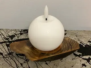 Bord lysestage i træ