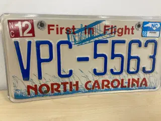 North Carolina US nummerplade 
