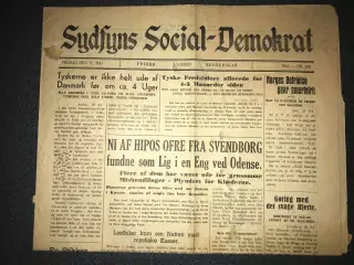 Sydfyns Social-Demokrat fra 11. maj 1945