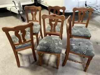 6 solide spisebordstole