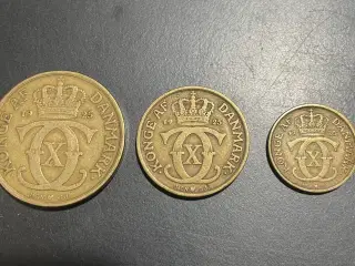 2 kr. 1 kr. 1/2 kr 1925