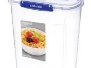 4 stk. Opbevaringsboks m/ todelt låg 4,2 ltr Sistema