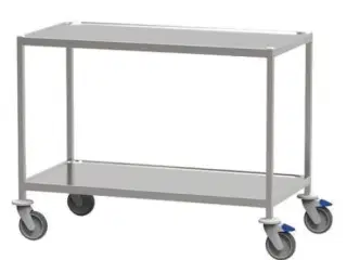 Kørebord 1100x550 mm m/vulstkant m/over og underhylde