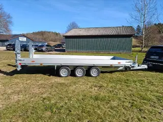 Böckmann Maskintrailer - tip - Alu bund - LED baglygter